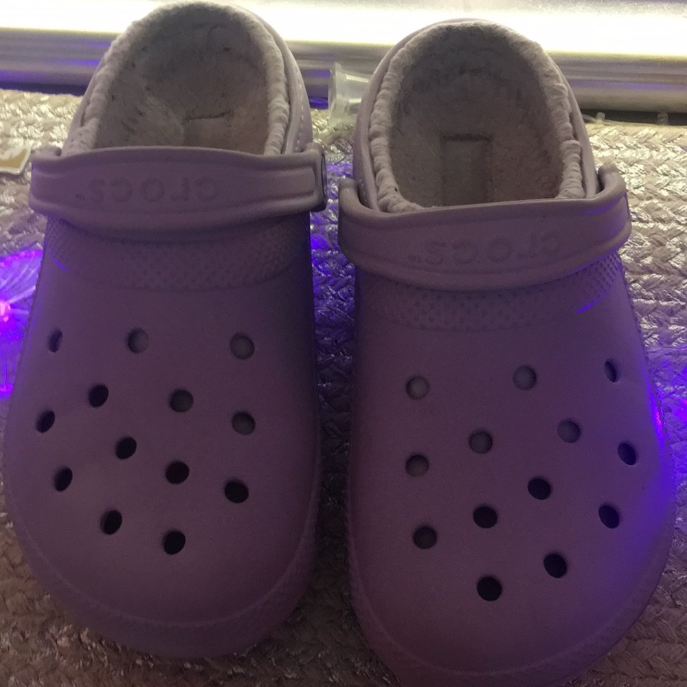 Lilac crocs